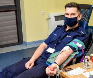 Zbiórka krwi dla Michała. Mundurowi z Iławy oddali aż 24 litry