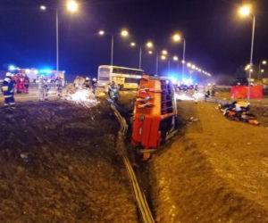 Wypadek Ukraińskiego autobusu w Kaszycach