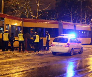 Warszawa, wypadek tramwaju