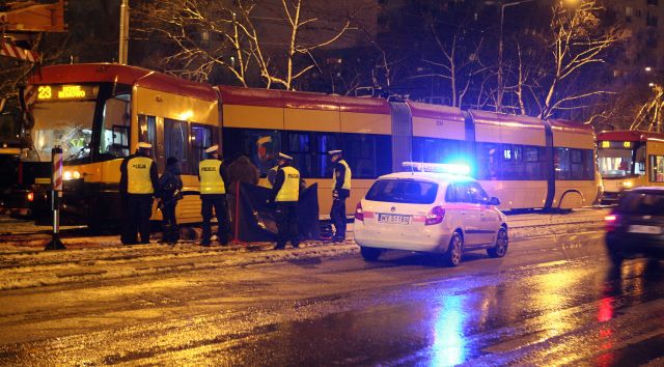 Warszawa, wypadek tramwaju