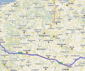 Trasa E30 i E65 Warszawa-Międzyzdroje