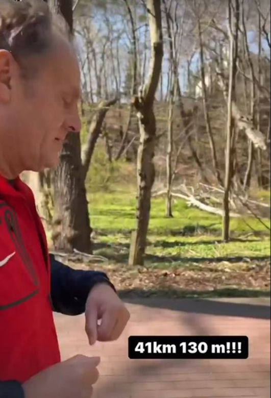 Wielkie dokonanie Tuska! Przebiegł maraton na urodziny 