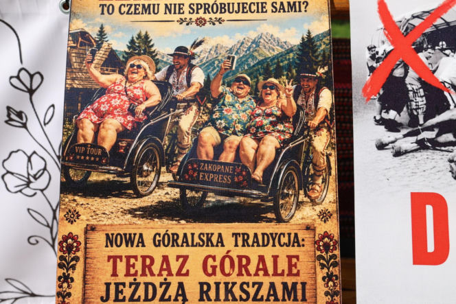 Protest przeciw przewozom konnym do Morskiego Oka