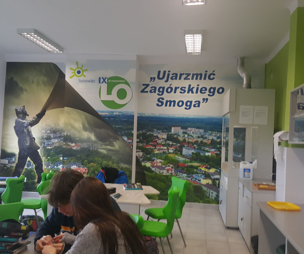 Pracownia ekologiczna w IX LO w Sosnowcu 