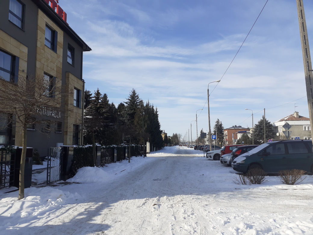 Jak wyglądała okolica ulicy Prusa w Siedlcach w połowie lutego 2021