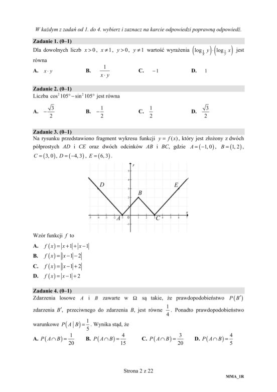 ARKUSZE CKE - Matura matematyka - poziom rozszerzony 2019 - co było na maturze z matematyki?