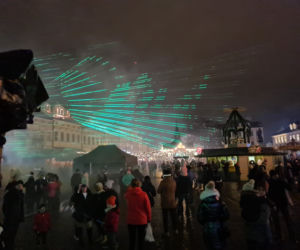 Rzeszów. Pokaz laserowy na Rynku [ZDJĘCIA]