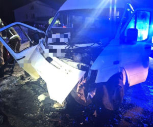 Czołowe zderzenie w Kisielowie