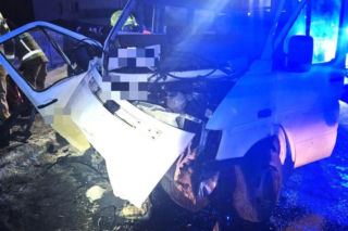 Czołowe zderzenie w Kisielowie