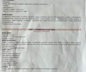 Doda pokazała menu na campie
