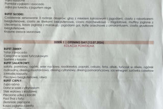Doda pokazała menu na campie