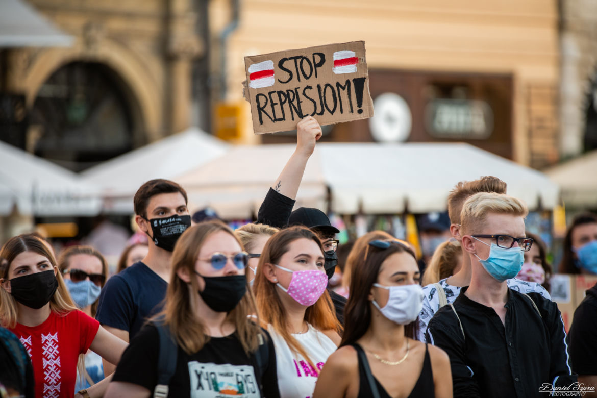 Kraków solidarny z Białorusią