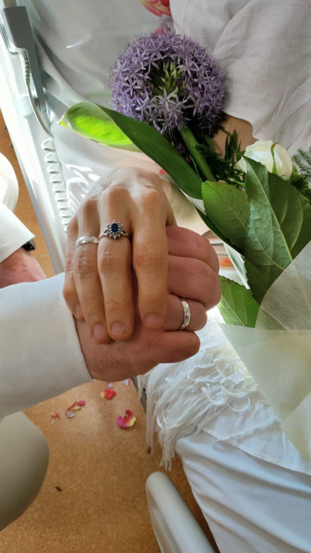 Dorota i Krzysztof wzięli ślub w Narodowym Instytucie Onkologii w Gliwicach