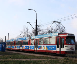 Wagon GT8 na krańcówce linii 46 w Ozorkowie, 2007 rok