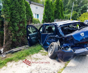 Wjechała pod wóz strażacki