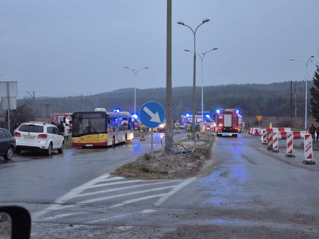 Kielce. Groźny wypadek autobusu miejskiego - 30.03.2025