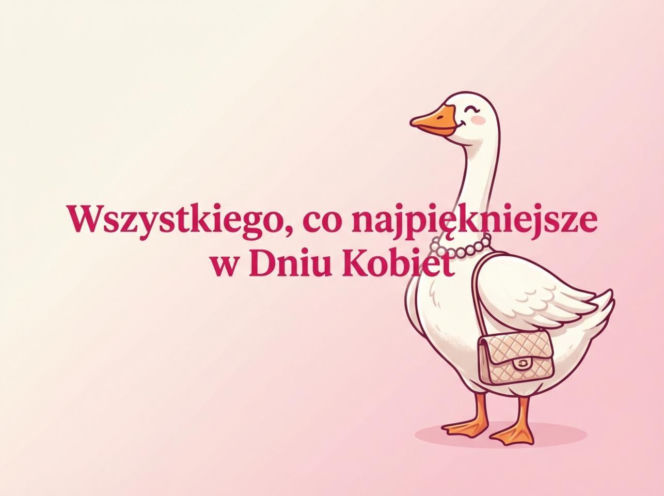 Elegancka gęś na Dzień Kobiet