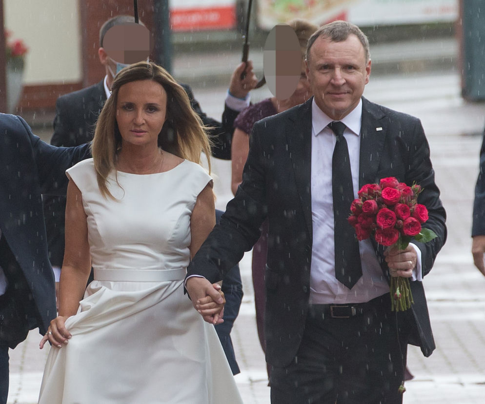 Państwo Kurscy wchodzą do kościoła