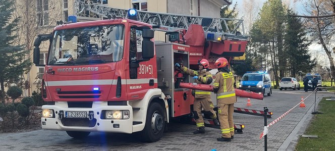 Próbna ewakuacja w zamojskim "rolniczaku"