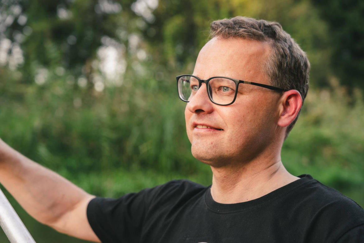 Marcin Romanowski na kajaku