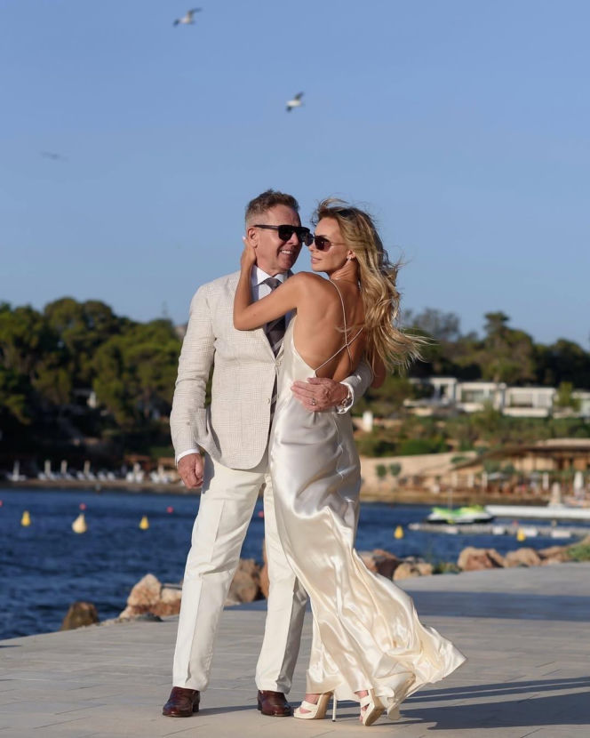 Izabela Janachowska z mężem