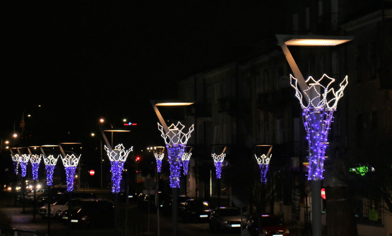 Kielce iluminacje świąteczne 2020