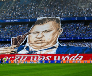 Kontrowersyjny transparent w meczu o Superpuchar Polski. Kibice nie mieli hamulców!