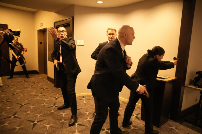 Strzały na kolacji z udziałem Donalda Trumpa