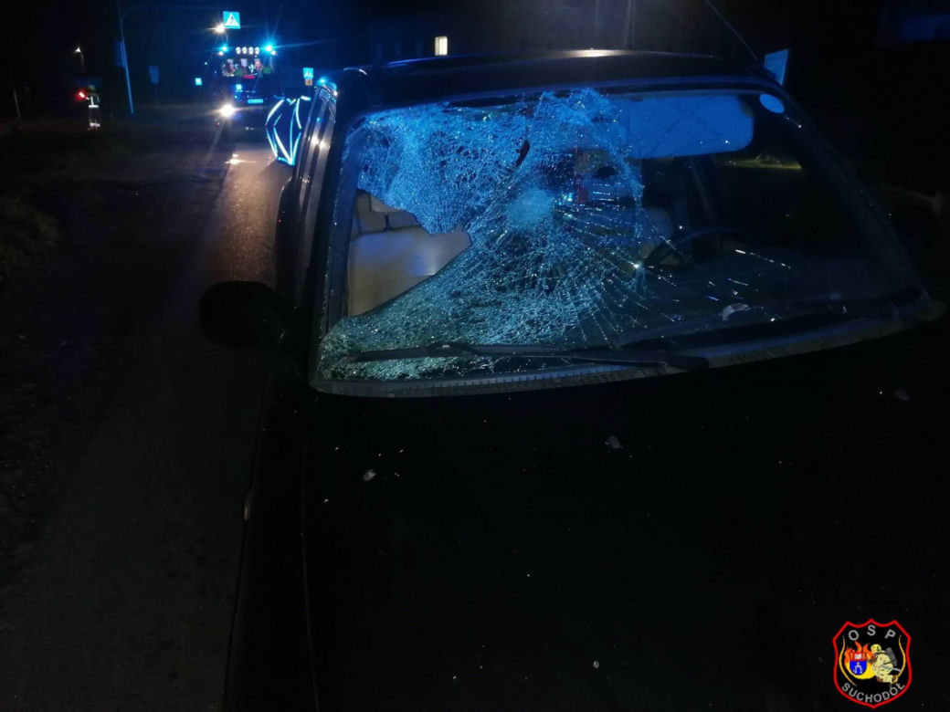 38-latek na hulajnodze zderzył się z samochodem