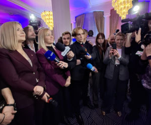 Sztab Moniki Piątkowskiej po wyborach prezydenckich w Krakowie