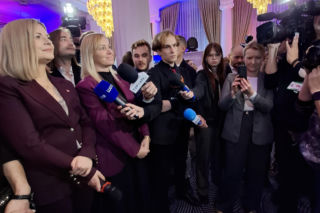 Sztab Moniki Piątkowskiej po wyborach prezydenckich w Krakowie
