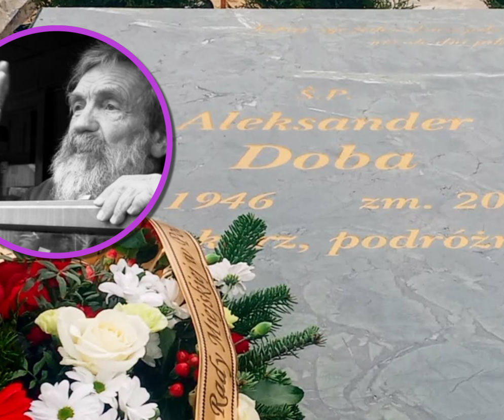 Rok temu zmarł Aleksander Doba. Tak wygląda dziś grób wielkiego podróżnika z Polic
