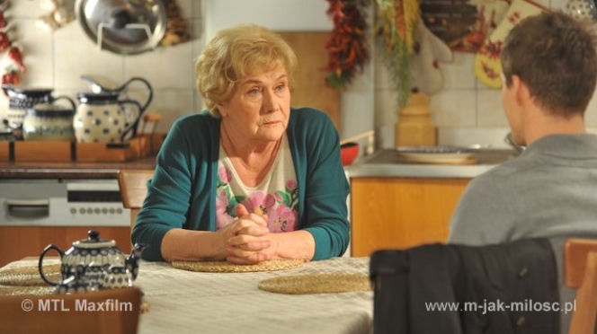 M jak miłość odc. 1052. Marcin (Mikołaj Roznerski), Barbara Mostowiak (Teresa Lipowska)