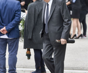 Tadeusz Sznuk na pogrzebie Knapika