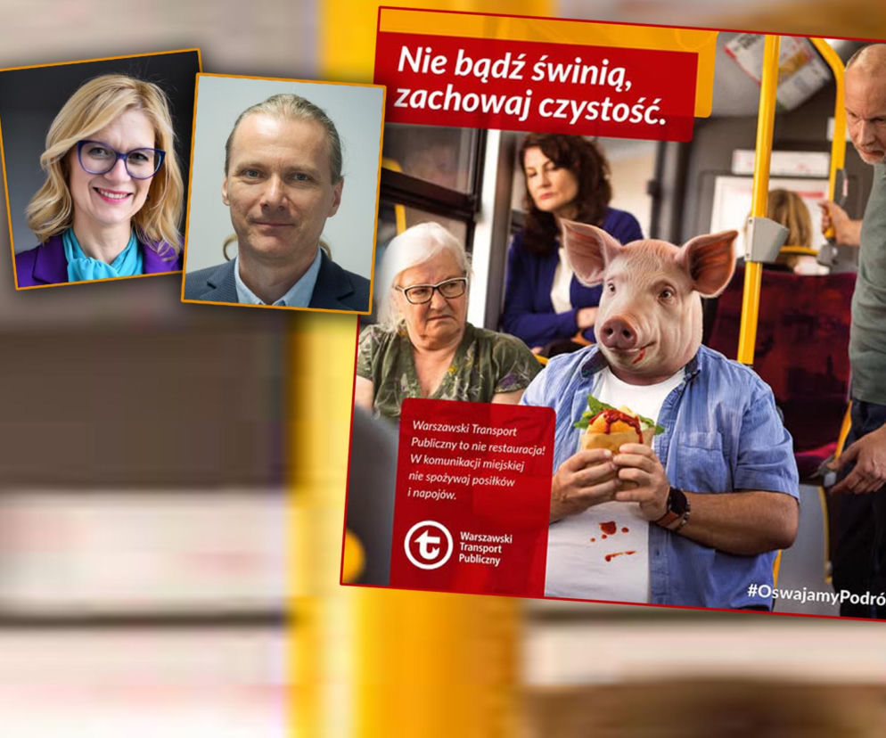 Obżarta świnia w autobusie. Skandaliczna kampania ZTM. Obrażanie nie jest dobrą formą komunikacji