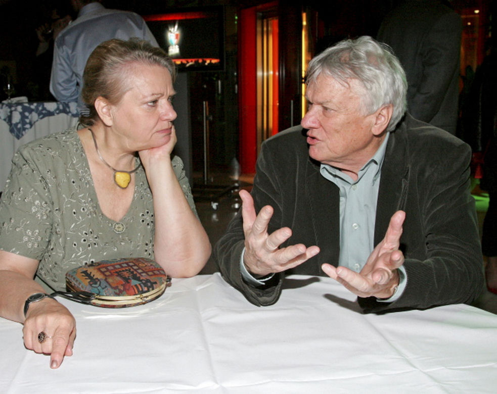 Anna Seniuk z mężem