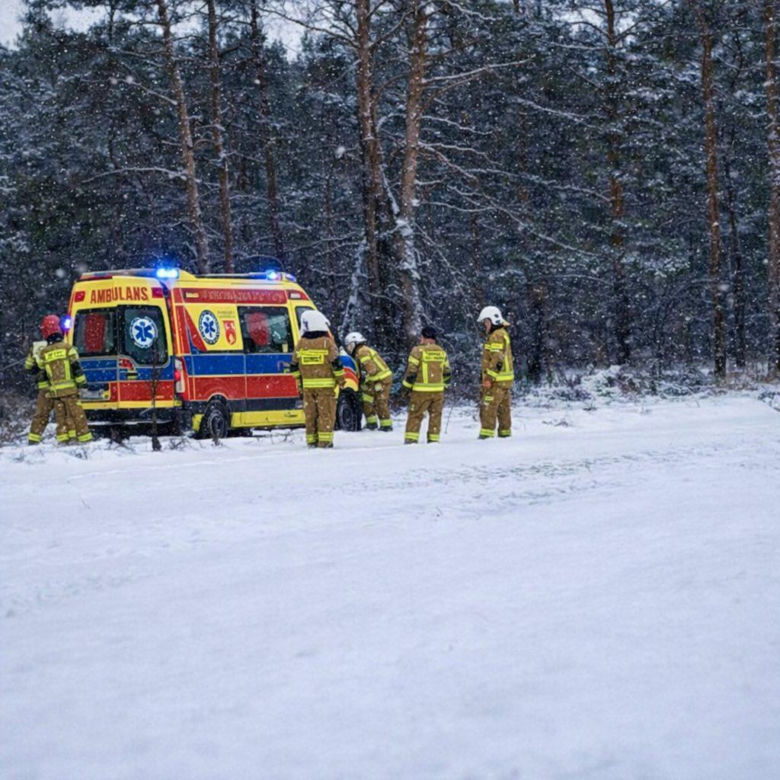 Wypadek na terenie gminy Adamów