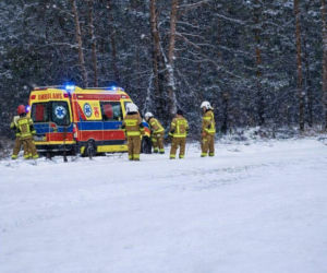 Wypadek na terenie gminy Adamów