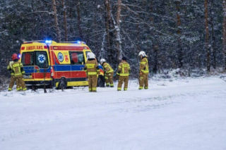 Wypadek na terenie gminy Adamów