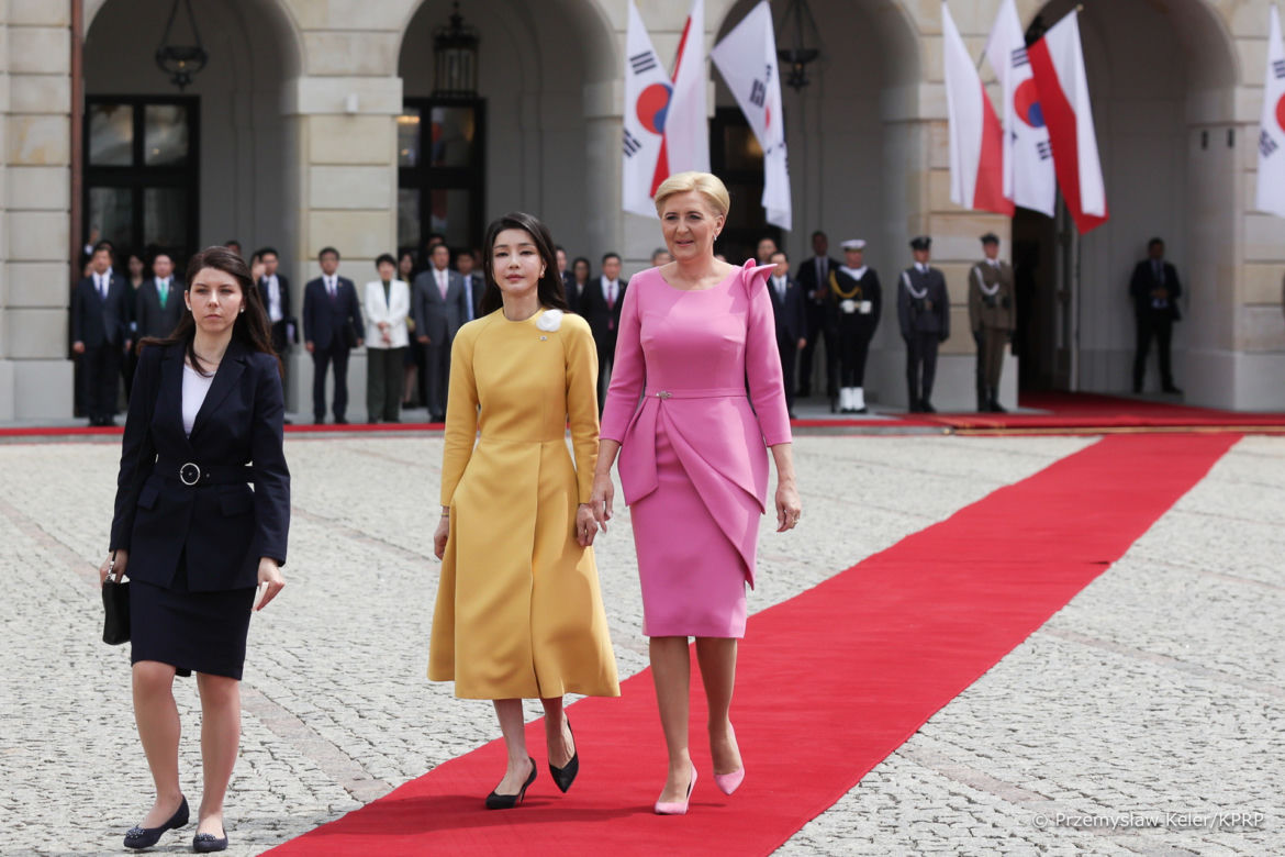 Agata Duda i pierwsza dama z Korei
