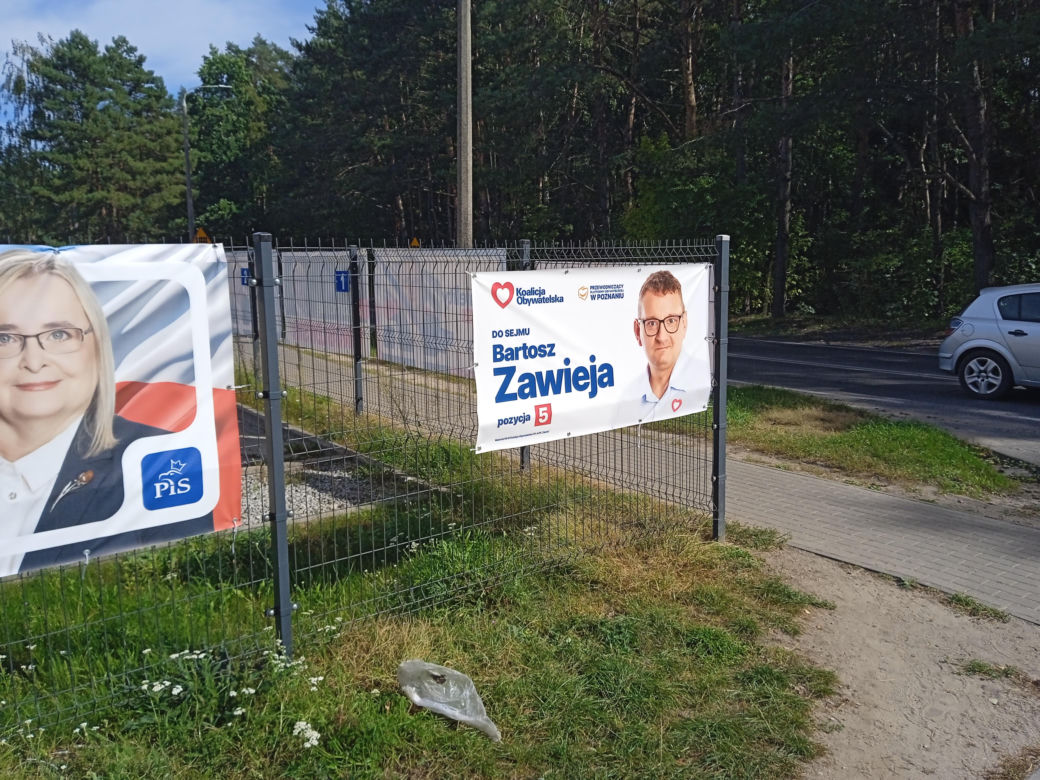 Banery wyborcze w Poznaniu