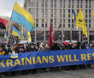 Demonstracje w Kijowie przeciw wojnie 