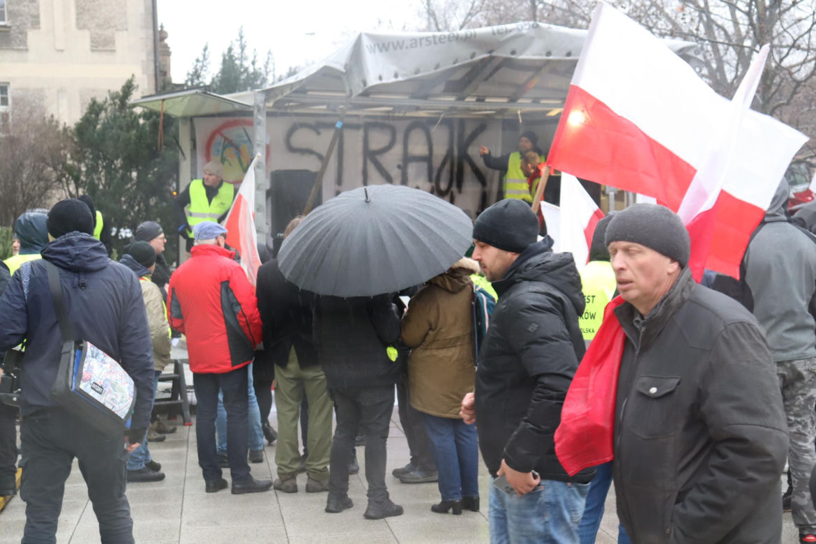 Protest rolników w Poznaniu 