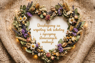 Kartka dla nauczyciela na koniec roku szkolnego