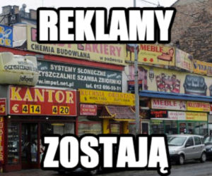 Reklamy na budynkach