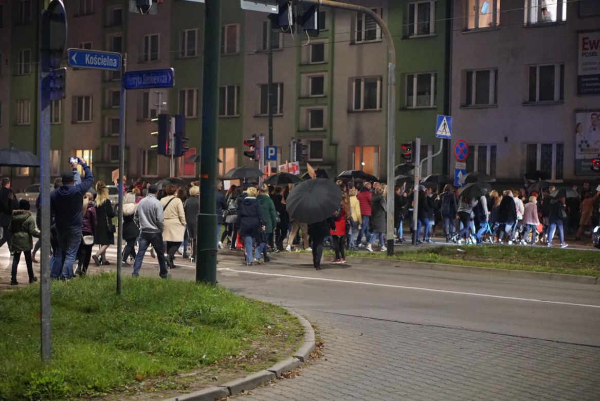 Protest kobiet w Sosnowcu