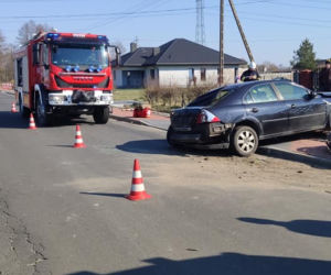 Fordem w płot! Kierująca straciła panowanie nad swoim autem 