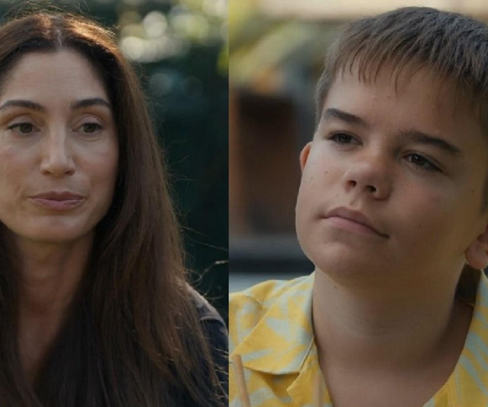 Aktorka Orina Krajewska jako Celina i aktor Bartosz Gruchot jako Ksawery na dwudzielnej grafice, gdzie młody Ksawery ma nadzieję na pomoc Celiny w odnalezieniu ojca. Więcej o ich losach w Barwach szczęścia na stronie Super Seriale.