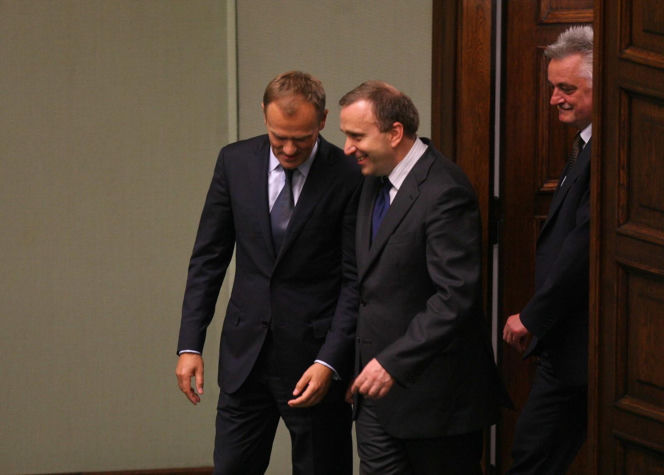 Donald Tusk i Grzegorz Schetyna