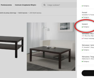 Drobna usterka na stronie IKEA wzbudziła spore zainteresowanie wśród mieszkańców Szczecina
